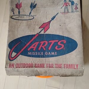 Jarts Missile Game – Vintage Family Outdoor Game in Blue and Red